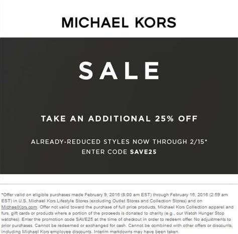 michael kors website coupon code